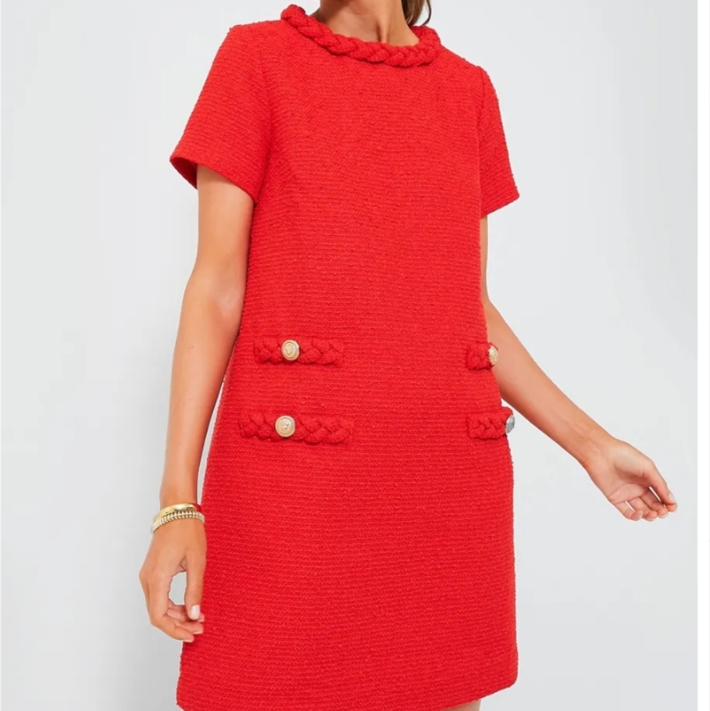 Tuckernuck Red Tweed Jackie Dress - Picture 3 of 7